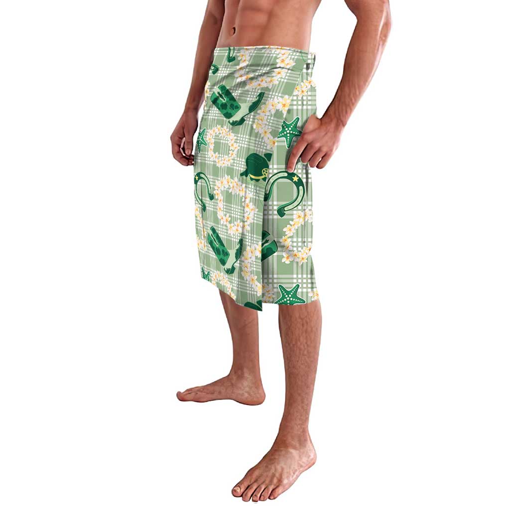 Aloha Hawaii Paniolo Mint Palaka Lavalava Coastal Rodeo - Polynesian Pride