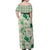 Aloha Hawaii Paniolo Mint Palaka Off Shoulder Maxi Dress Coastal Rodeo - Polynesian Pride