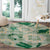 Aloha Hawaii Paniolo Mint Palaka Round Carpet Coastal Rodeo - Polynesian Pride