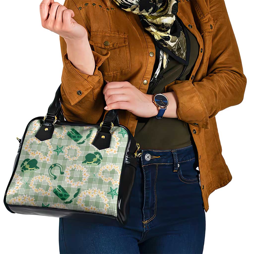 Aloha Hawaii Paniolo Mint Palaka Shoulder Handbag Coastal Rodeo - Polynesian Pride