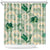 Aloha Hawaii Paniolo Mint Palaka Shower Curtain Coastal Rodeo - Polynesian Pride