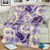 Aloha Hawaii Paniolo Lavender Palaka Blanket Coastal Rodeo - Polynesian Pride