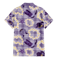 Aloha Hawaii Paniolo Lavender Palaka Family Matching Mermaid Dress and Hawaiian Shirt Coastal Rodeo LT7 - Polynesian Pride