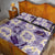 Aloha Hawaii Paniolo Lavender Palaka Quilt Bed Set Coastal Rodeo - Polynesian Pride