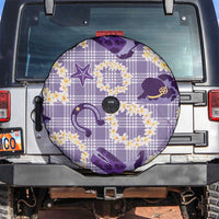 Aloha Hawaii Paniolo Lavender Palaka Spare Tire Cover Coastal Rodeo LT7 Lavender - Polynesian Pride