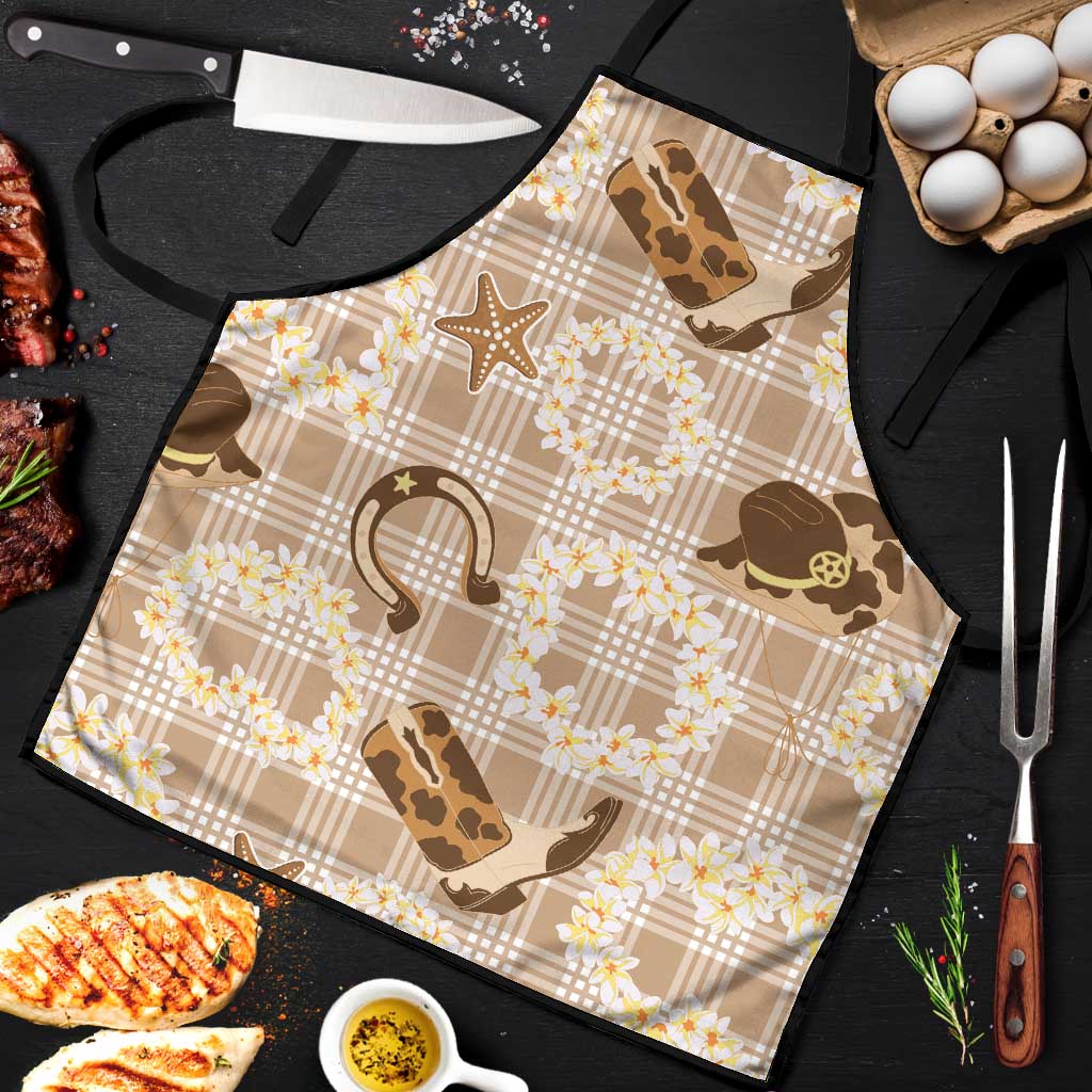 Aloha Hawaii Paniolo Khaki Palaka Apron Coastal Rodeo - Polynesian Pride