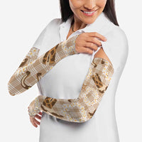 Aloha Hawaii Paniolo Khaki Palaka Arm Sleeves Coastal Rodeo - Polynesian Pride