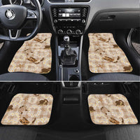 Aloha Hawaii Paniolo Khaki Palaka Car Mats Coastal Rodeo - Polynesian Pride