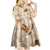 Aloha Hawaii Paniolo Khaki Palaka Kid Short Sleeve Dress Coastal Rodeo - Polynesian Pride