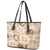Aloha Hawaii Paniolo Khaki Palaka Leather Tote Bag Coastal Rodeo - Polynesian Pride