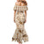 Aloha Hawaii Paniolo Khaki Palaka Mermaid Dress Coastal Rodeo - Polynesian Pride