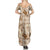 Aloha Hawaii Paniolo Khaki Palaka Summer Maxi Dress Coastal Rodeo - Polynesian Pride