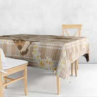 Aloha Hawaii Paniolo Khaki Palaka Tablecloth Coastal Rodeo - Polynesian Pride