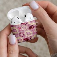 Aloha Hawaii Paniolo Lokelani Rose Palaka AirPods Case Coastal Rodeo - Polynesian Pride
