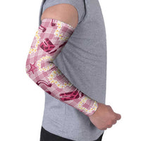 Aloha Hawaii Paniolo Lokelani Rose Palaka Arm Sleeves Coastal Rodeo - Polynesian Pride