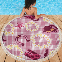 Aloha Hawaii Paniolo Lokelani Rose Palaka Beach Blanket Coastal Rodeo LT7 - Polynesian Pride