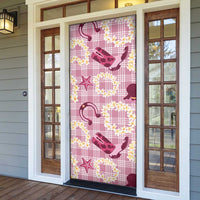 Aloha Hawaii Paniolo Lokelani Rose Palaka Door Cover Coastal Rodeo LT7 - Polynesian Pride