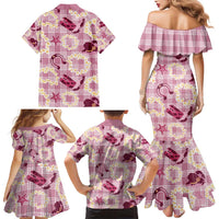 Aloha Hawaii Paniolo Lokelani Rose Palaka Family Matching Mermaid Dress and Hawaiian Shirt Coastal Rodeo LT7 - Polynesian Pride