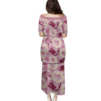 Aloha Hawaii Paniolo Lokelani Rose Palaka Family Matching Puletasi and Hawaiian Shirt Coastal Rodeo LT7 - Polynesian Pride