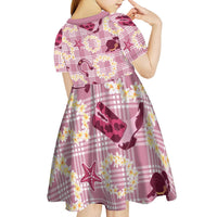Aloha Hawaii Paniolo Lokelani Rose Palaka Kid Short Sleeve Dress Coastal Rodeo - Polynesian Pride