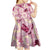Aloha Hawaii Paniolo Lokelani Rose Palaka Kid Short Sleeve Dress Coastal Rodeo - Polynesian Pride