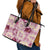 Aloha Hawaii Paniolo Lokelani Rose Palaka Leather Tote Bag Coastal Rodeo - Polynesian Pride