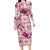 Aloha Hawaii Paniolo Lokelani Rose Palaka Long Sleeve Bodycon Dress Coastal Rodeo - Polynesian Pride