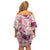 Aloha Hawaii Paniolo Lokelani Rose Palaka Off Shoulder Short Dress Coastal Rodeo - Polynesian Pride