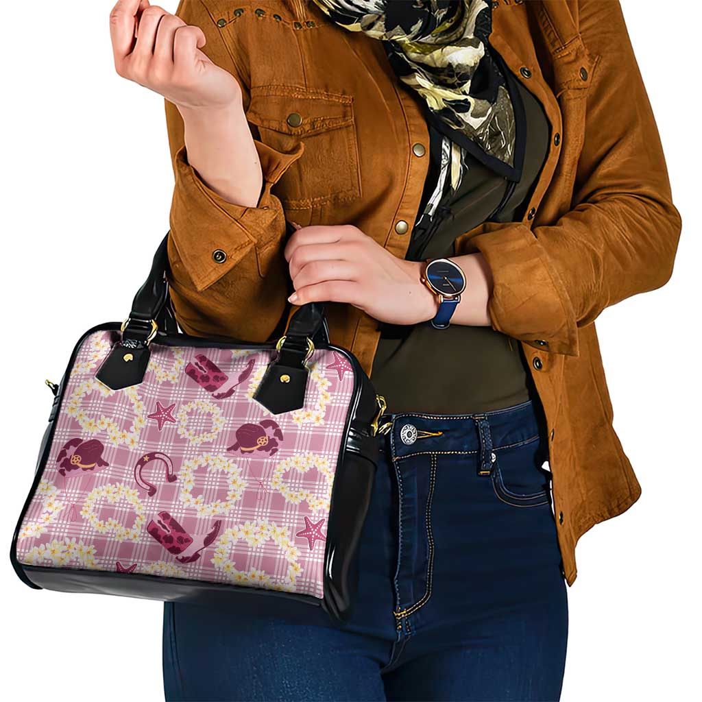 Aloha Hawaii Paniolo Lokelani Rose Palaka Shoulder Handbag Coastal Rodeo - Polynesian Pride