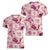 Aloha Hawaii Paniolo Lokelani Rose Palaka Women V-Neck T-Shirt Coastal Rodeo - Polynesian Pride