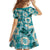 Aloha Hawaii Paniolo Teal Palaka Kid Short Sleeve Dress Coastal Rodeo - Polynesian Pride