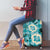 Aloha Hawaii Paniolo Teal Palaka Luggage Cover Coastal Rodeo - Polynesian Pride