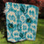 Aloha Hawaii Paniolo Teal Palaka Quilt Coastal Rodeo - Polynesian Pride