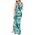 Aloha Hawaii Paniolo Teal Palaka Tank Maxi Dress Coastal Rodeo - Polynesian Pride