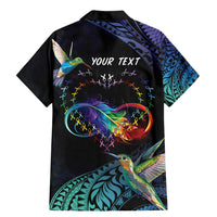 Polynesian Cancers Awareness Family Matching Mermaid Dress and Hawaiian Shirt Hummingbird - Fly High Until We Meet Again LT7 - Polynesian Pride