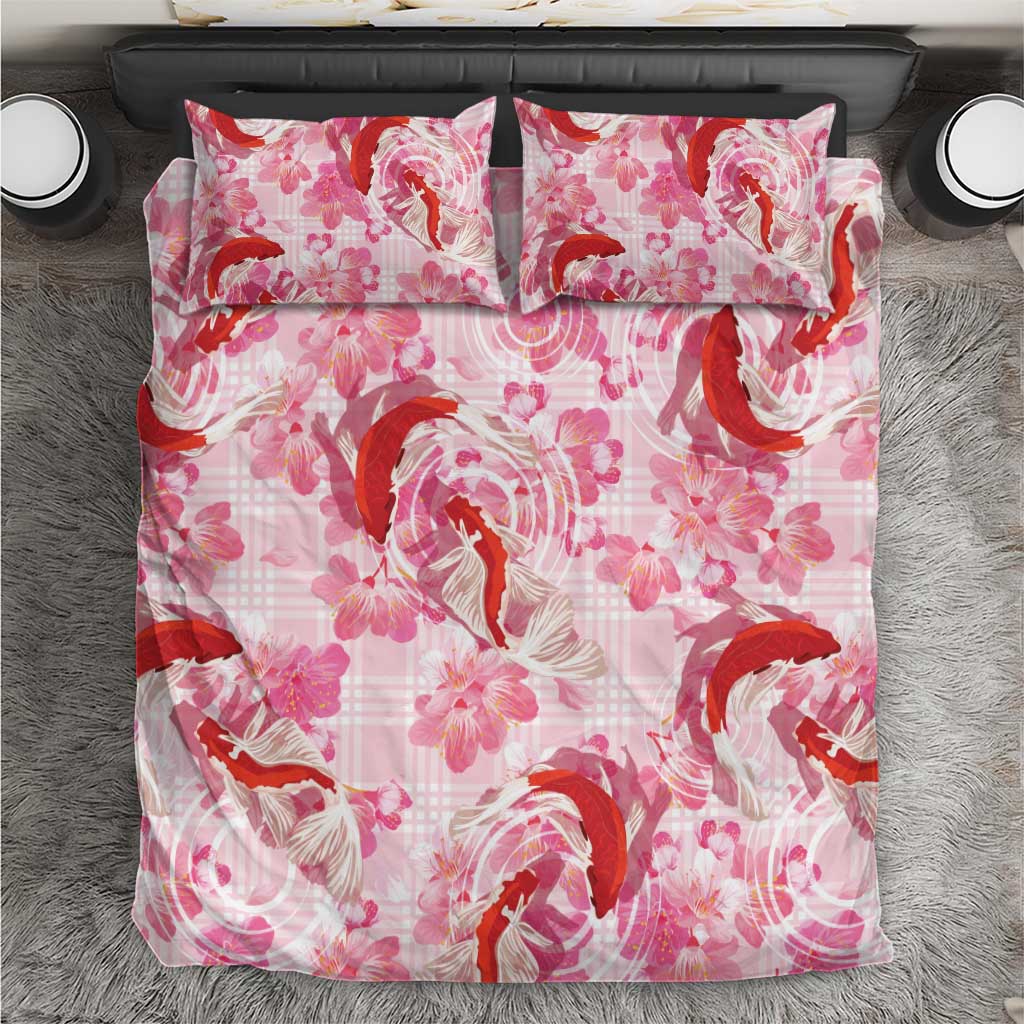 Pink Palaka Hawaii Aloha Bedding Set Koi Pond Mix Sakura LT7 Pink - Polynesian Pride