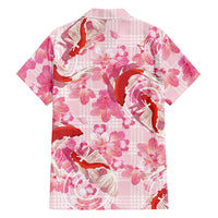 Pink Palaka Hawaii Aloha Hawaiian Shirt Koi Pond Mix Sakura - Polynesian Pride
