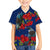 New Zealand Pohutukawa with Tui Birds Kid Hawaiian Shirt Version 2 LT7 Kid Blue - Polynesian Pride