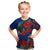 New Zealand Pohutukawa with Tui Birds Kid T Shirt Version 2 LT7 Blue - Polynesian Pride
