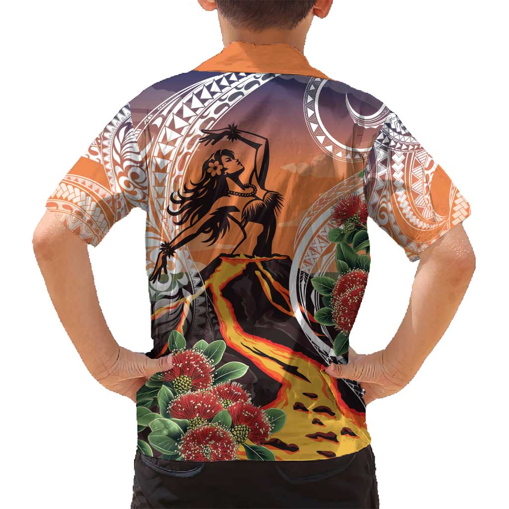 Hawaii Women's Day Tribal Family Matching Off Shoulder Maxi Dress and Hawaiian Shirt Pele Honua Mea LT7 - Polynesian Pride