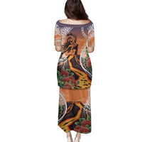Hawaii Women's Day Tribal Family Matching Puletasi and Hawaiian Shirt Pele Honua Mea LT7 - Polynesian Pride