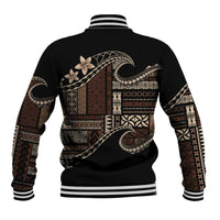 Samoa Siapo Mamanu Baseball Jacket Waves Motifs
