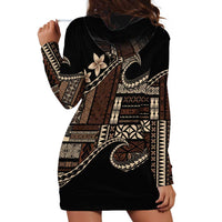 Samoa Siapo Mamanu Hoodie Dress Waves Motifs