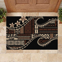 Samoa Siapo Mamanu Rubber Doormat Waves Motifs