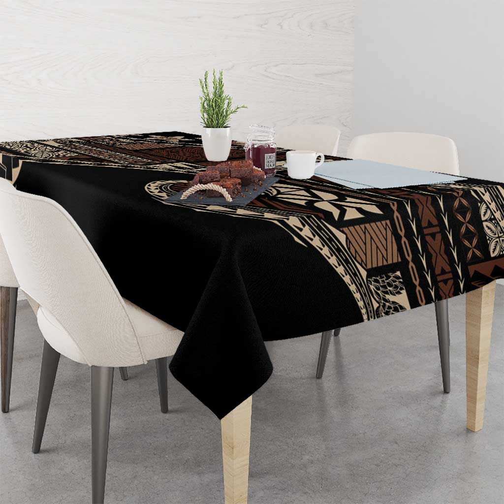 Samoa Siapo Mamanu Tablecloth Waves Motifs
