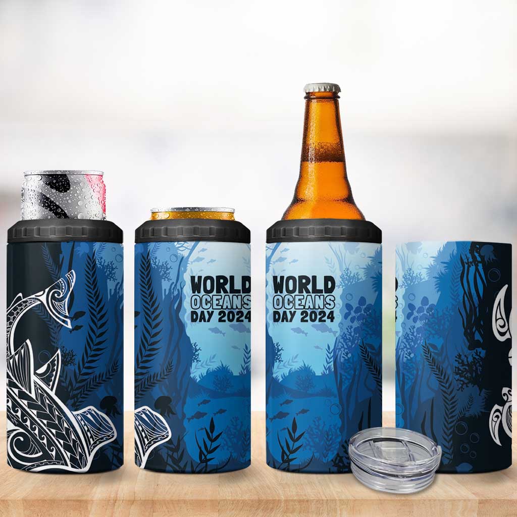 World Ocean Day Pasifika 4 in 1 Can Cooler Tumbler Awaken New Depths