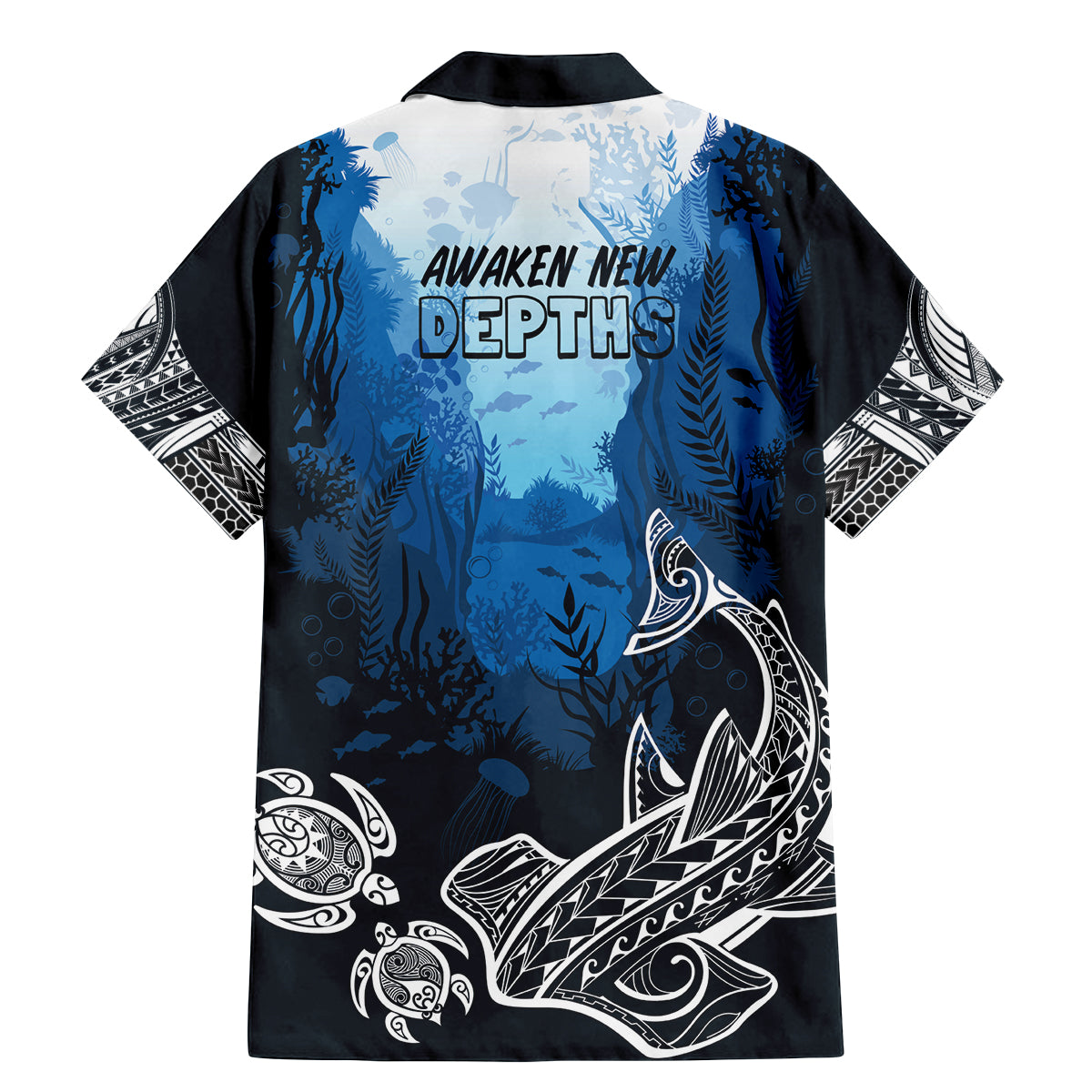 World Ocean Day Pasifika Family Matching Mermaid Dress and Hawaiian Shirt Awaken New Depths LT7 - Polynesian Pride