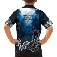 World Ocean Day Pasifika Family Matching Summer Maxi Dress and Hawaiian Shirt Awaken New Depths LT7 - Polynesian Pride