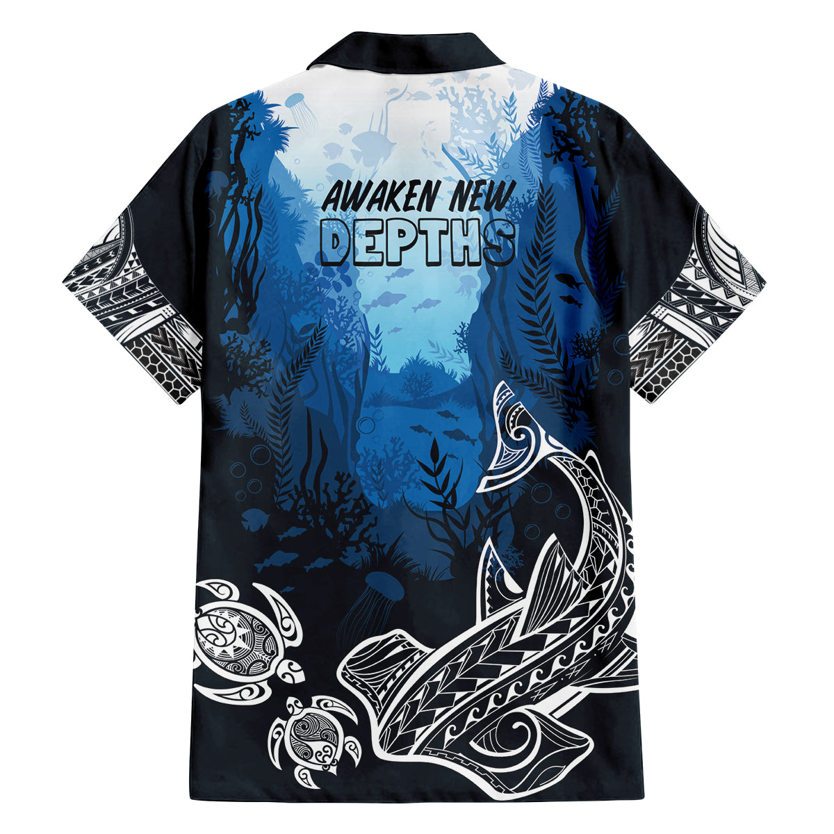 World Ocean Day Pasifika Family Matching Summer Maxi Dress and Hawaiian Shirt Awaken New Depths LT7 - Polynesian Pride