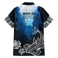 World Ocean Day Pasifika Family Matching Tank Maxi Dress and Hawaiian Shirt Awaken New Depths LT7 - Polynesian Pride